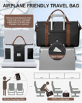 Gym Bag Womens Mens with Shoes Compartment and Wet Pocket Travel Duffel Bag for Women for Plane Sport Gym Tote Bags Swimming Yoga Waterproof Weekend Overnight Carry on Bag Hospital Holdalls