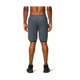 Men'S 2 in 1 Running Shorts Gym Workout Quick Dry Mens Shorts with Phone Pocket