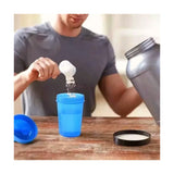 400ML Shaker Bottles Whey Protein Powder Mixer Bottle Sport Water Cups Fitness Gym Shaker Outdoor Portable Plastic Drink Cup