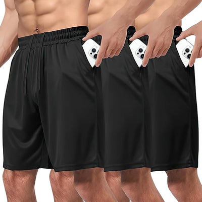 Gym Shorts Men,With Pockets and Elastic Waistband Quick Dry Activewear for Running Casual Activewear