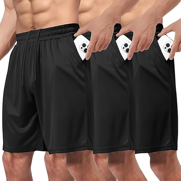 Gym Shorts Men,With Pockets and Elastic Waistband Quick Dry Activewear for Running Casual Activewear