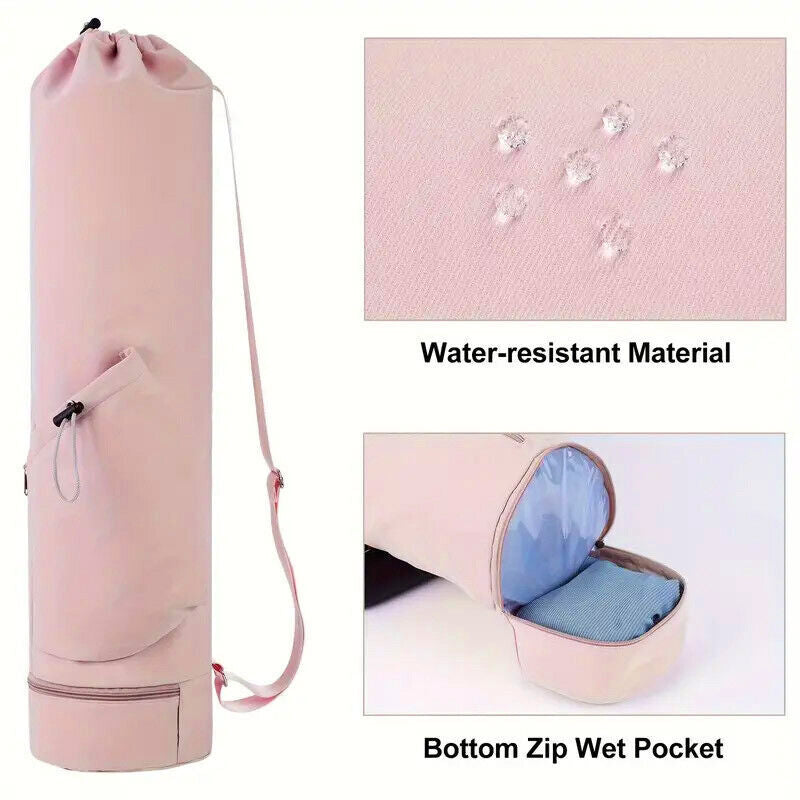 Yoga Mat Carrying Bag Backpack Sports Fitness Tote Bag for Women Travel Gym Use