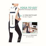 Yoga Mat with Strap, 1/3 Inch Extra Thick Yoga Mat Double-Sided Non Slip, Professional TPE Yoga Mats for Women Men, Workout Mat for Yoga, Pilates and Floor Exercises