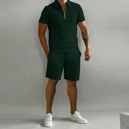 Lorenzo Two-Piece Set | Luxury Polo and Shorts Summer Set for Men