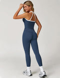 Womens Workout Sets Two Piece Cross Back Tank Top Matching High Waist Leggings Sets Gym Outfits Work Out Clothes