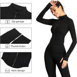 Yoga Shirt Women'S Lightweight Breathable with Thumb Holes Seamless Workout Sweatshirts Sports Shirt Basic Running Fitness Gym Jacket Clothing Top