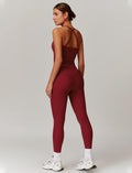 Womens Workout Sets Two Piece Cross Back Tank Top Matching High Waist Leggings Sets Gym Outfits Work Out Clothes