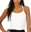 Women'S Yoga Back Crop Top with Built-In Sports Bra, Cami Top for Running, Workouts, Activewear for Women
