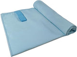 Ultra Thin Hanging Sports Towel, Fast Drying & Absorbent Workout Towels, Thin and Light Soft Microfiber for Yoga, Sport, Fitness, Gym (Blue, Small)