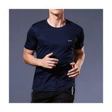 Summer Sport Gym T Shirt Men Quick Dry Running Bodybuilding Shirts Men Short Sleeve Fitness Tops Oversized Brazil T-Shirt Jersey