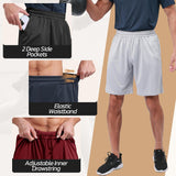 Gym Shorts Men,With Pockets and Elastic Waistband Quick Dry Activewear for Running Casual Activewear