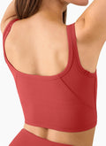 Women'S Seamless Sports Bra Workout Tops Longline Sports Bra Tank Tops for Women Ribbed Crop Top Fitness