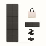 Yoga Mat Non Slip, 6Mm Folding Yoga Mat with Carrying Bag, Lightweight Travel TPE Exercise Pilates Mat for Yoga, Pilates, Home Workouts, and Floor Exercises