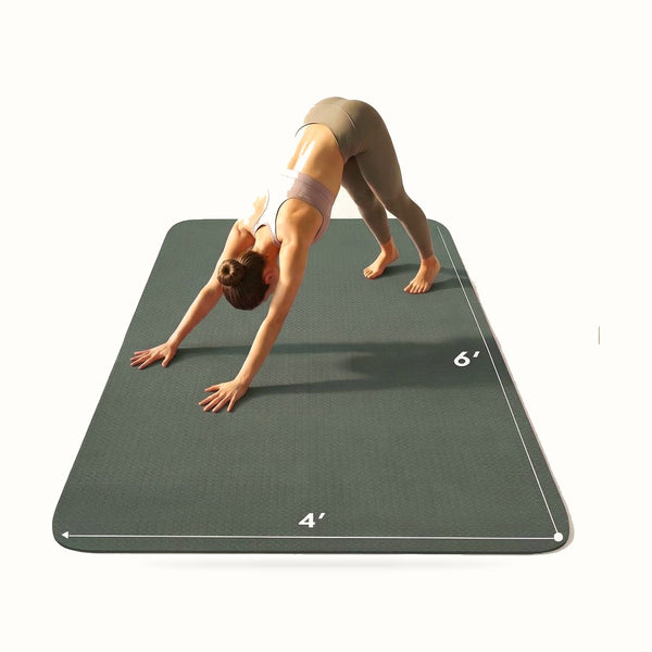 Large Yoga Mat 6'X 4'（72”X 48”）—1/4