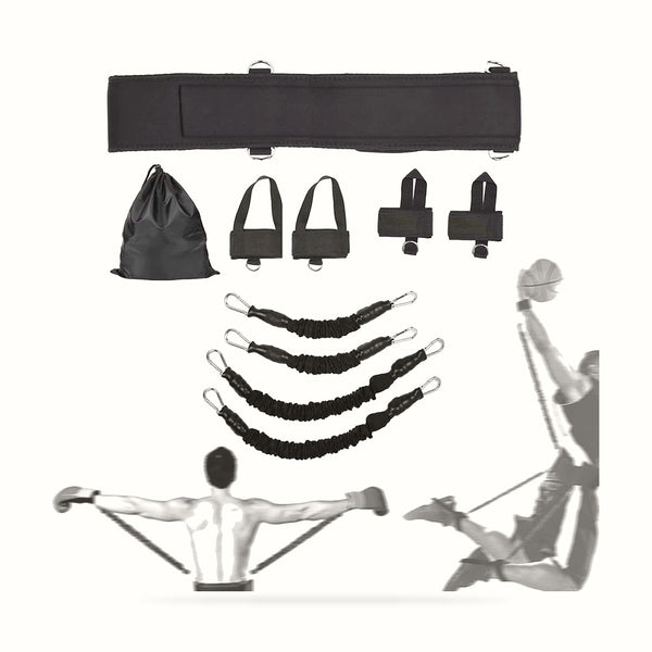 Boxing Resistance Bands Exercise Bands Adjustable Waist Strap Trainer Workout Band for Agility Resistance Training Mma
