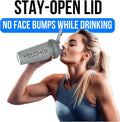 -4 Pack- 28 Oz Protein Shaker Bottles for Protein Mixes - 4X Wire Whisk | Leak Proof Shaker Cups for Protein Shakes | Stackable Protein Shaker Bottle Pack (A1) Silver Aurora