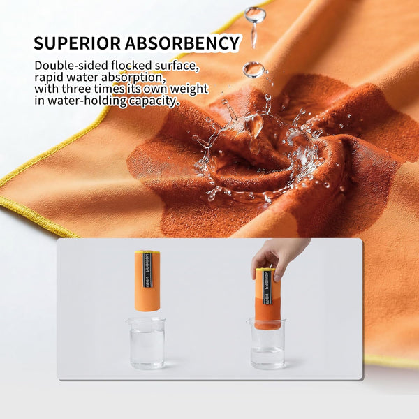 Microfiber Towel Quick Dry Gym Towel Perfect Travel & Gym & Camping Towel. Super Absorbent - Ultra Compact - Lightweight. Suitable for Trip, Beach, Shower, Backpacking, Pool