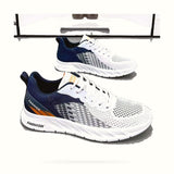 Mens Running Shoes Breathable Knit Sport Sneakers Cushion Lightweight Casual Gym Athletic Trainers Jogging Tennis Shoes