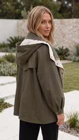 Women'S Hooded Windbreaker Jacket