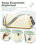 Small Gym Bag for Women Waterproof Mini Duffle Bag Womens Spotrs Workout Bags Small Travel Duffel Bag with Wet Pocket Carry on Weekender Bags for Dance Swimming,Gym,Yoga,Fitness Beige Green