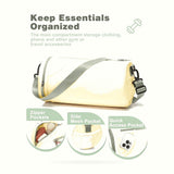 Small Gym Bag for Women Waterproof Mini Duffle Bag Womens Spotrs Workout Bags Small Travel Duffel Bag with Wet Pocket Carry on Weekender Bags for Dance Swimming,Gym,Yoga,Fitness Beige Green