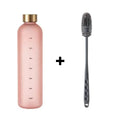 1 Liters Water Bottle Motivational Drinking Bottle Sports Water Bottles with Time Marker Stickers Portable Reusable Plastic Cups