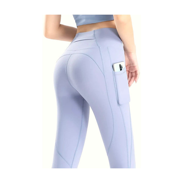 Women Yoga Pants Naked Feeling Stretchy Sports Tights Pocket High Waist Leggings Running Fitness Leggings Workout Gym Clothing
