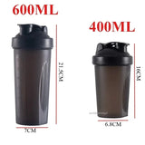 Sports Shaker Protein Bottle with Steel Ball Powder Shake Cup Water Bottle Plastic Mixing Cup Body Building Exercise Bottle
