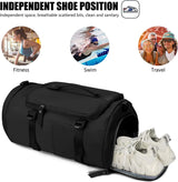Sports Gym Duffel Bag, Gym Bag for Men and Women, Water-Proof and Tear Resistant Travel Bag, Gym Bag Sport Bag for Training Swim Yoga Black