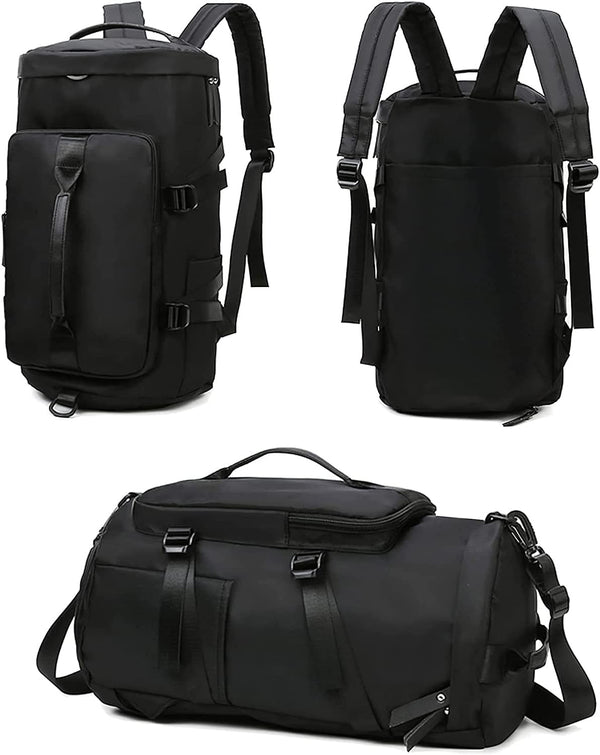 Sports Gym Duffel Bag, Gym Bag for Men and Women, Water-Proof and Tear Resistant Travel Bag, Gym Bag Sport Bag for Training Swim Yoga Black
