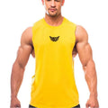 Bodybuilding Tank Tops Men Sports Sleeveless Shirt Muscle Guys Vest Fitness Drop Armhole Solid Tops Tees Cotton Gym Singlets