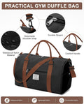 Gym Bag Womens Mens with Shoes Compartment and Wet Pocket Travel Duffel Bag for Women for Plane Sport Gym Tote Bags Swimming Yoga Waterproof Weekend Overnight Carry on Bag Hospital Holdalls