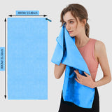 Quick Dry Gym Beach Towel for Men Women Super Absorbent Towel,Compact Microfiber Towel for Beach Gym Yoga Pool Travel Camping Sports Swim(40×80Cm 16×32Inch) (Blue)
