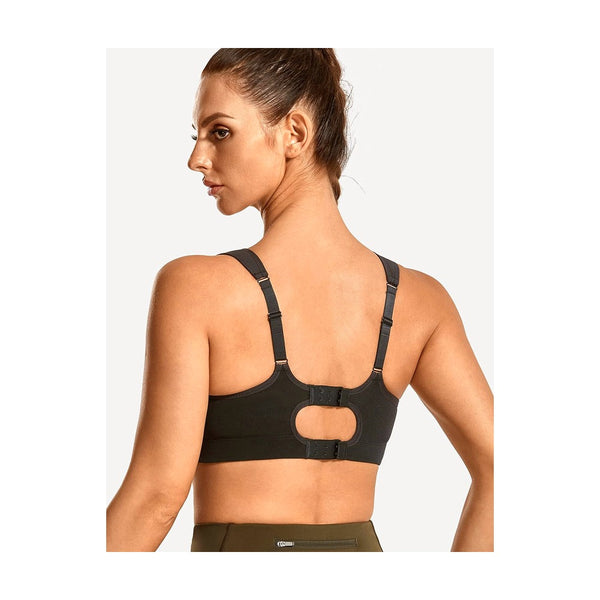 Bounce Control plus Size Sports Bras for Women High Support Double Back Hooks Full Coverage Padded Wireless Bra