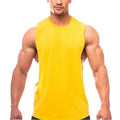 Bodybuilding Tank Tops Men Sports Sleeveless Shirt Muscle Guys Vest Fitness Drop Armhole Solid Tops Tees Cotton Gym Singlets