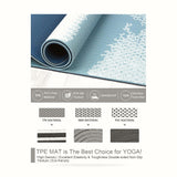 Yoga Mat with Strap, 1/3 Inch Extra Thick Yoga Mat Double-Sided Non Slip, Professional TPE Yoga Mats for Women Men, Workout Mat for Yoga, Pilates and Floor Exercises