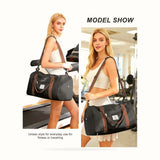 Gym Bag Womens Mens with Shoes Compartment and Wet Pocket Travel Duffel Bag for Women for Plane Sport Gym Tote Bags Swimming Yoga Waterproof Weekend Overnight Carry on Bag Hospital Holdalls