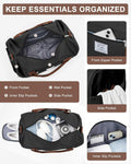 Gym Bag Womens Mens with Shoes Compartment and Wet Pocket Travel Duffel Bag for Women for Plane Sport Gym Tote Bags Swimming Yoga Waterproof Weekend Overnight Carry on Bag Hospital Holdalls