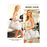 Gym Bag Womens Mens with Shoes Compartment and Wet Pocket Travel Duffel Bag for Women for Plane Sport Gym Tote Bags Swimming Yoga Waterproof Weekend Overnight Carry on Bag Hospital Holdalls