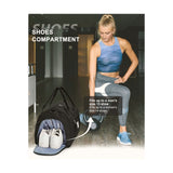 Gym Bags Womens Mens with Shoes Compartment and Wet Pocket Travel Duffel Bag for Women for Plane Sport Gym Tote Bags Swimming Yoga Small Waterproof Weekend Overnight Carry on Bag Hospital Holdalls