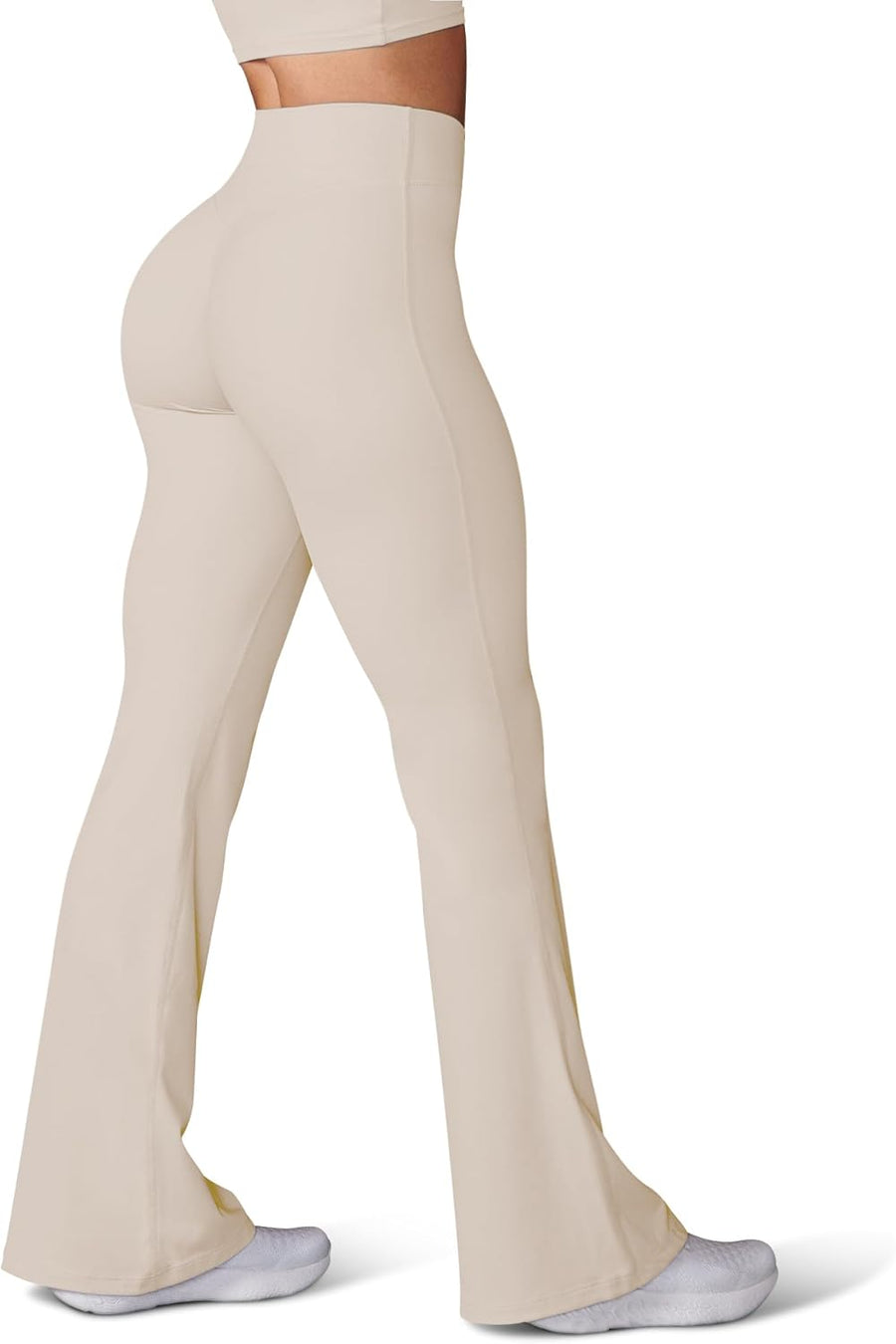 Women'S Flare Yoga Pants - Crossover Flare Leggings High Waisted Tummy Control Workout Casual Bootcut Pants