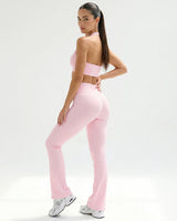 Snatched V-Waist Flare Leggings