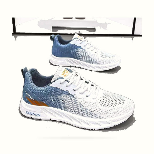 Mens Running Shoes Breathable Knit Sport Sneakers Cushion Lightweight Casual Gym Athletic Trainers Jogging Tennis Shoes