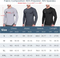 Mens Armzip Long Sleeve Gym Tshirts, Quick Dry Workout Compression Shirts Lightweight Running Sports Top with Zip Pocket