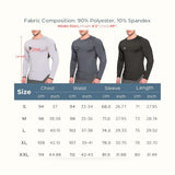 Mens Armzip Long Sleeve Gym Tshirts, Quick Dry Workout Compression Shirts Lightweight Running Sports Top with Zip Pocket