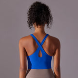 Nylon Sexy Women'S Sports Bra Top Women Tight Elastic Gym Sport Yoga Bras Crop Top Yoga Clothes Stretch Women Sports Underwear