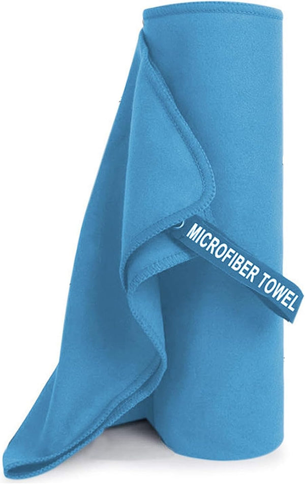 Quick Dry Gym Beach Towel for Men Women Super Absorbent Towel,Compact Microfiber Towel for Beach Gym Yoga Pool Travel Camping Sports Swim(40×80Cm 16×32Inch) (Blue)
