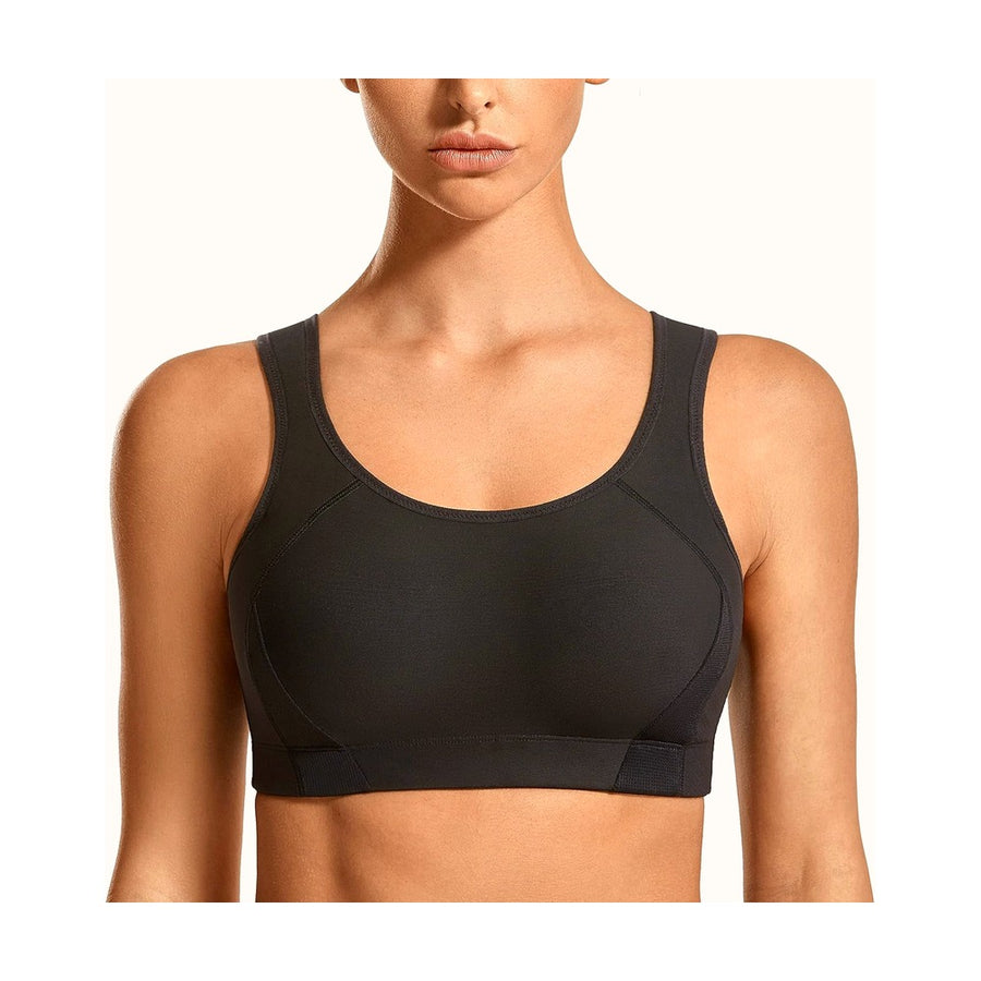 Bounce Control plus Size Sports Bras for Women High Support Double Back Hooks Full Coverage Padded Wireless Bra