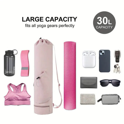 Yoga Mat Carrying Bag Backpack Sports Fitness Tote Bag for Women Travel Gym Use