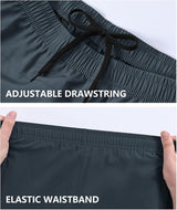 2 Pack Men'S Sport Shorts Pack Zip Pockets Gym Training Jogging Shorts for Men Athletic Lightweight Elastic Waist